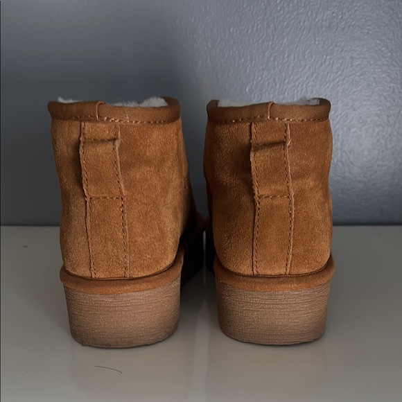 Women's STEVE MADDEN Tan Suede Ankle Boots - Picture 2 of 5